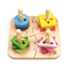 Развивающая игрушка Hape деревянный пазл-сортер Цветные фигуры (E0411)