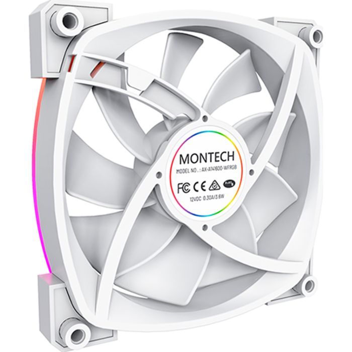 Кулер до корпусу MONTECH AX140 PWM WHITE зображення 3