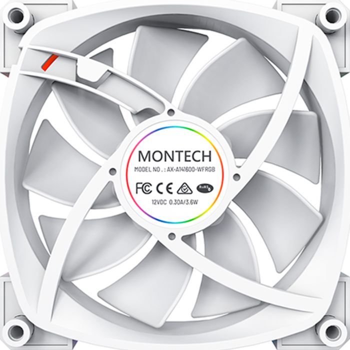 Кулер до корпусу MONTECH AX140 PWM WHITE зображення 4