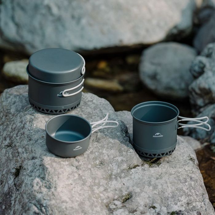 Набор туристической посуды Naturehike CNK2300CJ0002 1,2 л алюміній (6976023929595) изображение 6