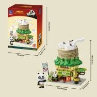 Конструктор Pantasy Kung Fu Panda Кунгфу Панда Мини Вид на улицу - Пельменная По (86505) изображение 5