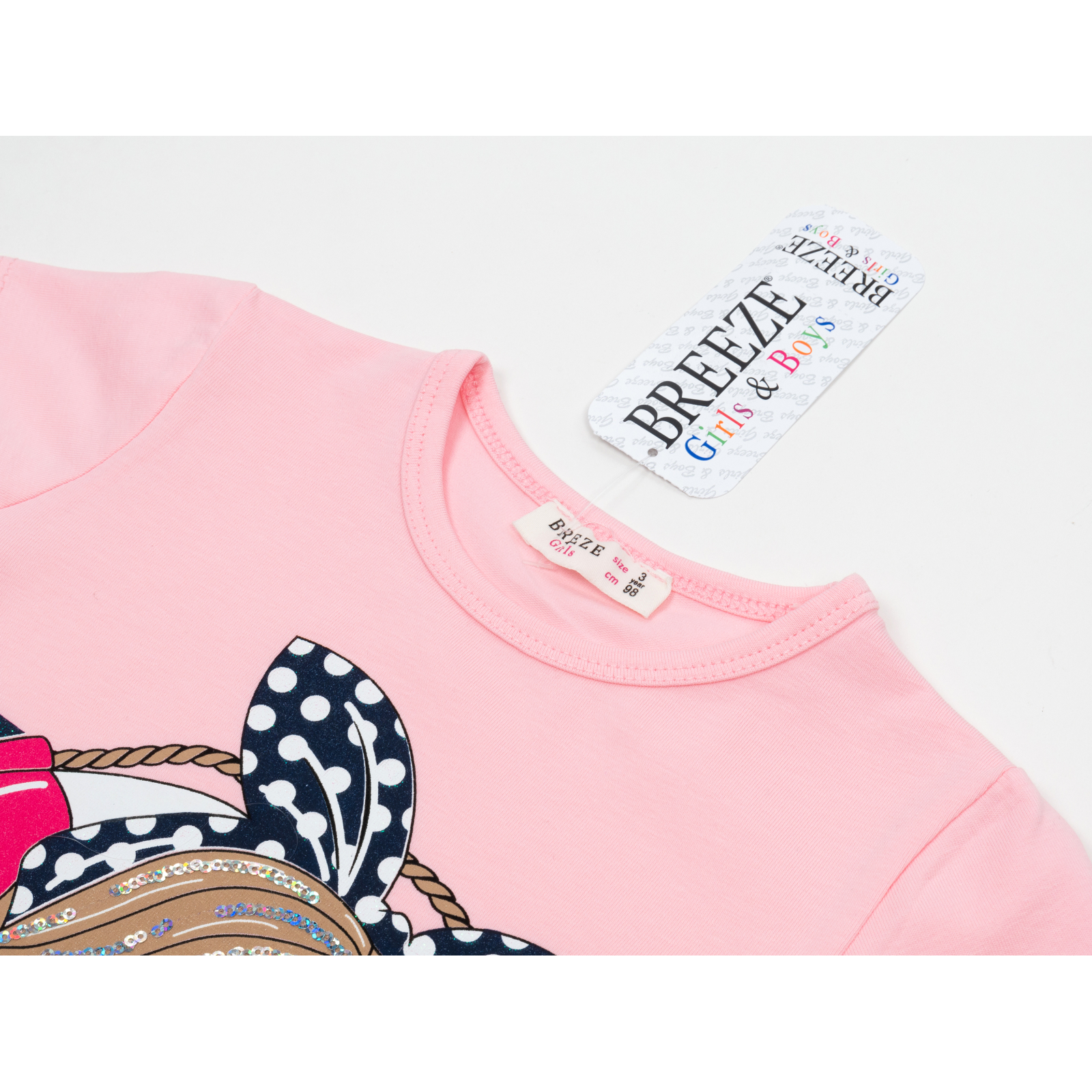 Набір дитячого одягу Breeze з дівчинкою (16843-128G-pink) зображення 7