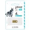 USB флеш накопичувач Wibrand 4GB lynx Gold USB 2.0 (WI2.0/LY4M2G) зображення 2