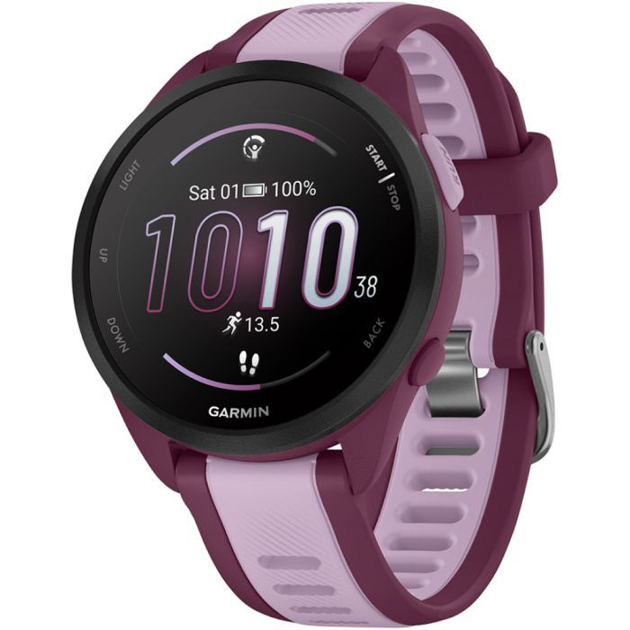 Смарт-часы Garmin Forerunner 165 Music, GPS, WiFi, Berry/Lilac, GPS (010-02863-33) > цены в Киеве и Украине Смарт-часы Garmin Forerunner 165 Music, GPS, WiFi, Berry/Lilac, GPS (010-02863-33)