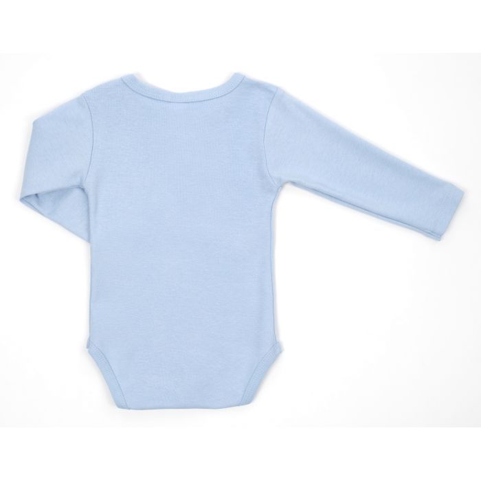 Боди детское Breeze с длинным рукавом с автобусом (1027-74-blue1) изображение 2