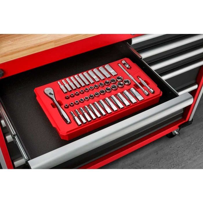 Набор головок Milwaukee 1/4", 50шт, с трещоткой, кейс (4932464944) изображение 6