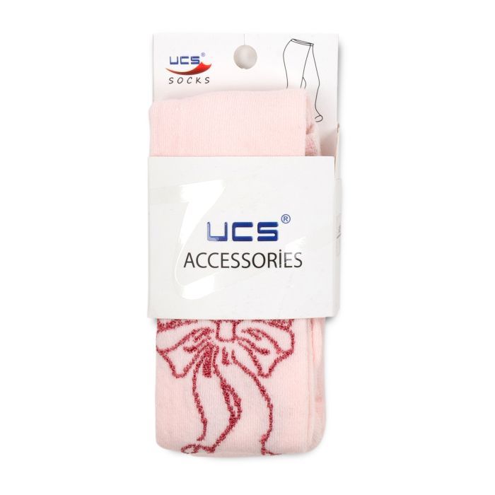 Колготки дитячі UCS Socks з бантиком (M0C0301-1125-86G-cream)