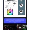 Кулер для корпуса Gamemax FN-12Rainbow-Q-Infinity изображение 12