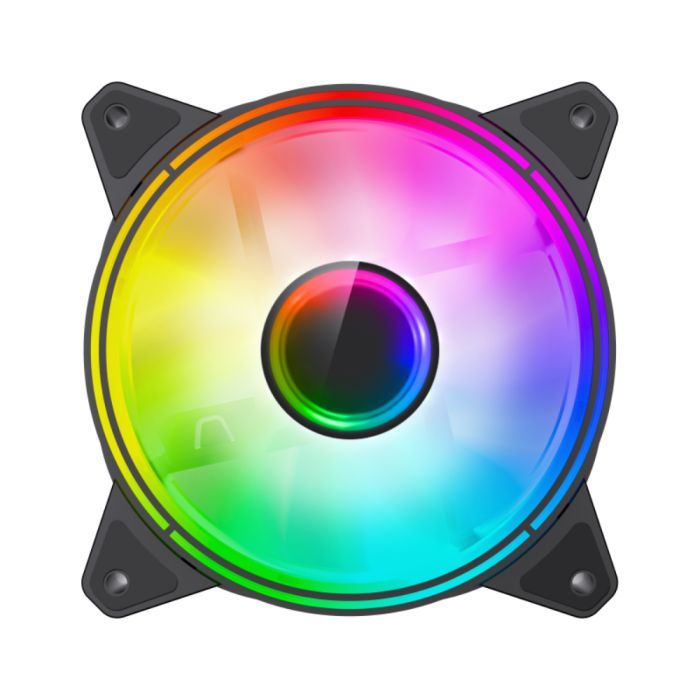 Кулер для корпуса Gamemax FN-12Rainbow-Q-Infinity изображение 2