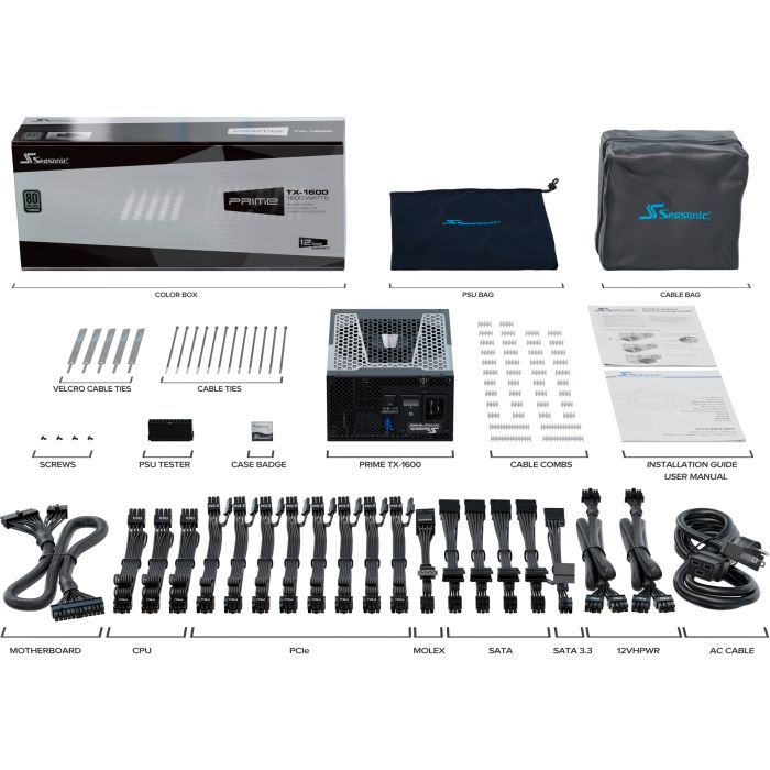 Блок живлення Seasonic 1600W PRIME TX-1600 (SSR-1600TR2) зображення 9