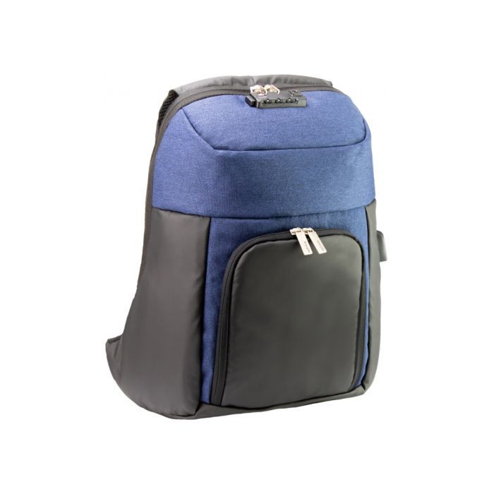 Рюкзак шкільний Optima 17" USB унісекс Сірий (O96914-03)