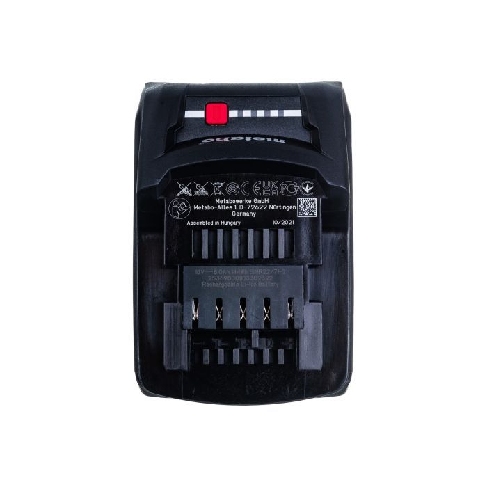 Акумулятор до електроінструменту Metabo LIHD 18V, 8Ah, 0.98кг (625369000) зображення 5