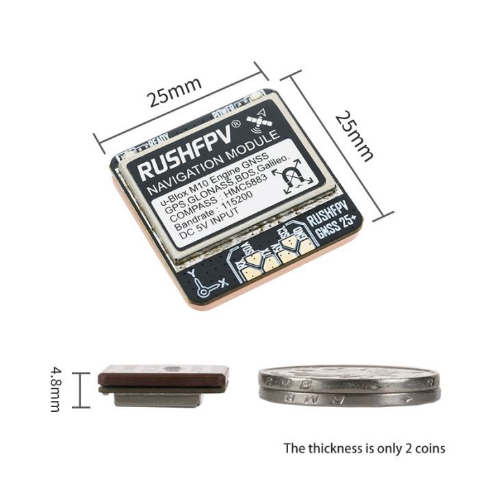 GPS модуль для дрона RushFPV GNSS PRO (with compass) (GPS3) зображення 2