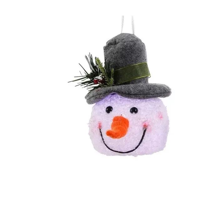 Елочная игрушка Luca Lighting Снеговик 14 см Серый (8718861682953GREY)