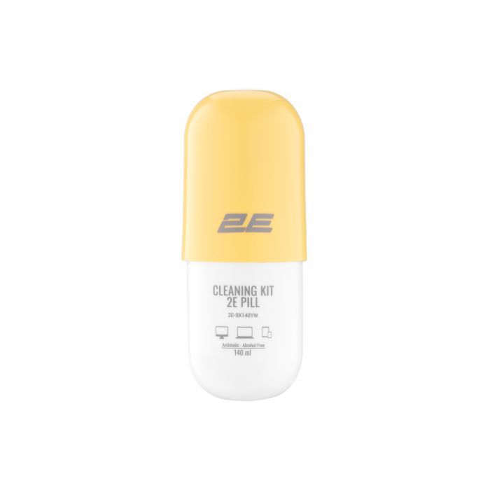 Спрей для очищення 2E PILL 140ml for office equipment +Microfibre 20 cm, white-blue (2E-SK140BL)