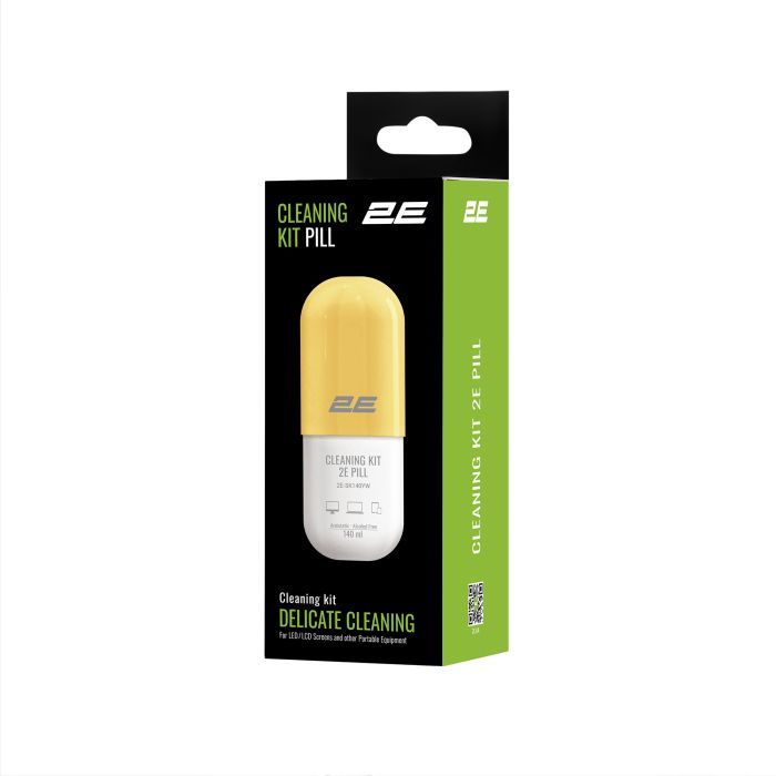 Спрей для очищення 2E PILL 140ml for office equipment +Microfibre 20 cm, white-blue (2E-SK140BL) зображення 4