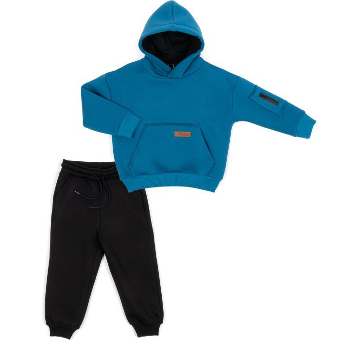 Спортивний костюм дитячий Cloise флісовий (CL0215011-128-blue)