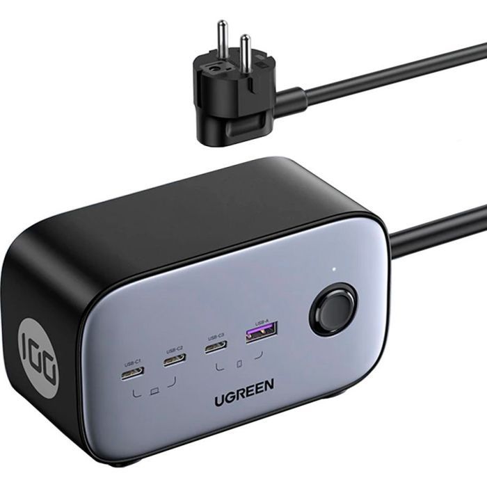 Зарядное устройство Ugreen 4xUSB 100W Nexode Pro (3хUSB-C+USB-A+2хSchuko) CD270 (60167)