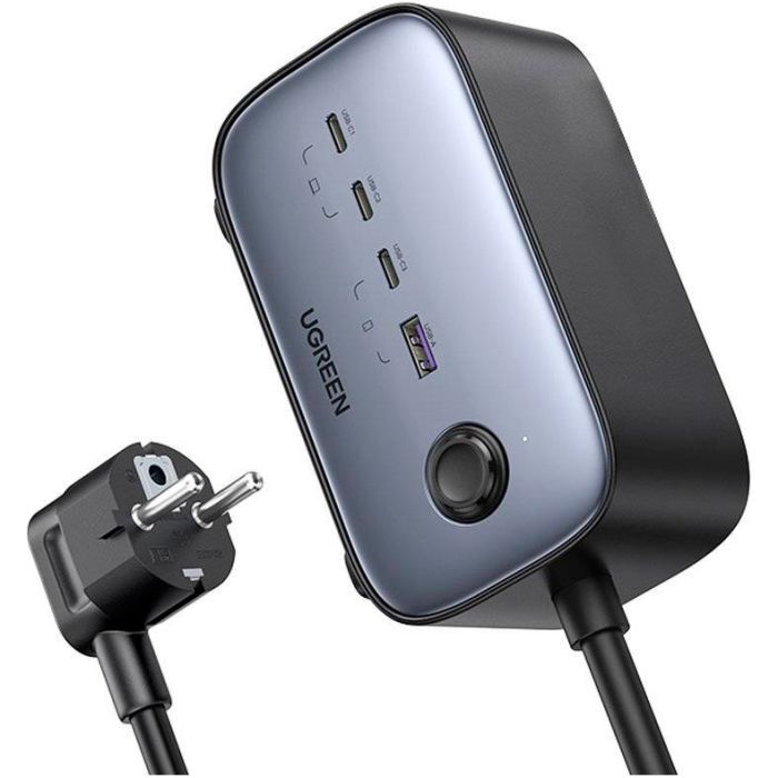Зарядное устройство Ugreen 4xUSB 100W Nexode Pro (3хUSB-C+USB-A+2хSchuko) CD270 (60167) изображение 4
