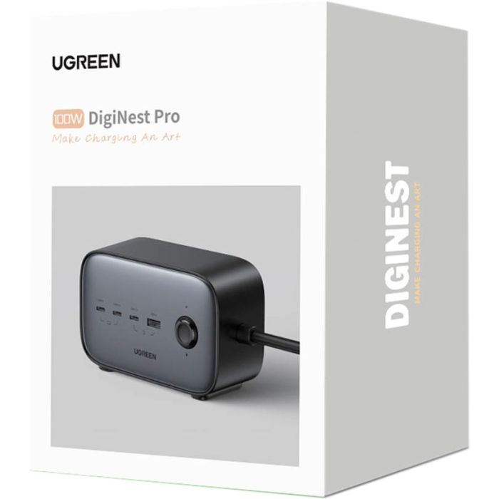 Зарядное устройство Ugreen 4xUSB 100W Nexode Pro (3хUSB-C+USB-A+2хSchuko) CD270 (60167) изображение 7