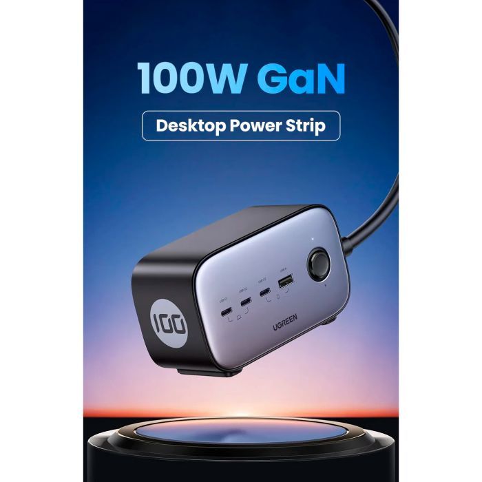 Зарядное устройство Ugreen 4xUSB 100W Nexode Pro (3хUSB-C+USB-A+2хSchuko) CD270 (60167) изображение 8