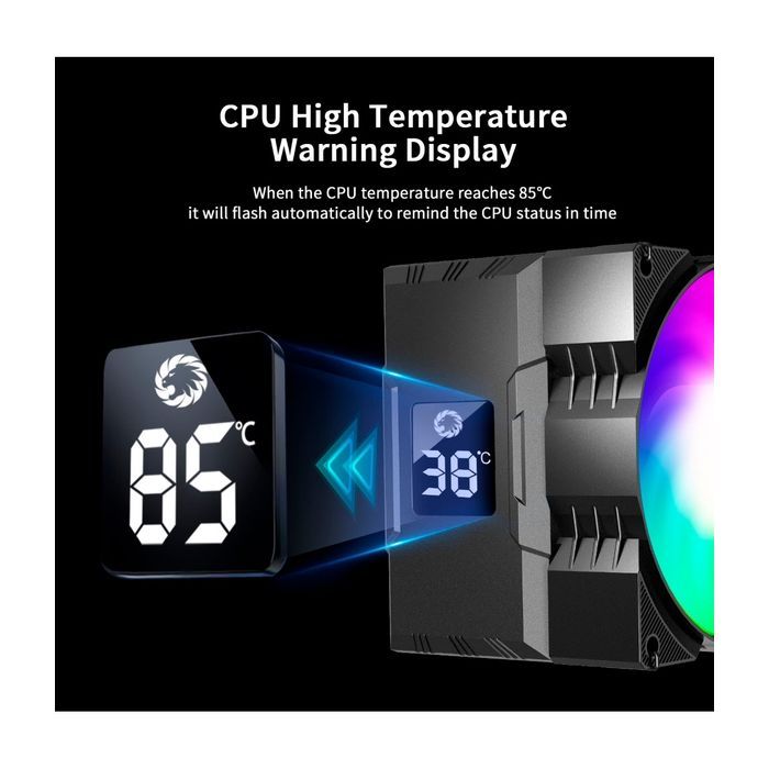 Кулер до процесора Gamemax Gamma 90 Digital BK зображення 10