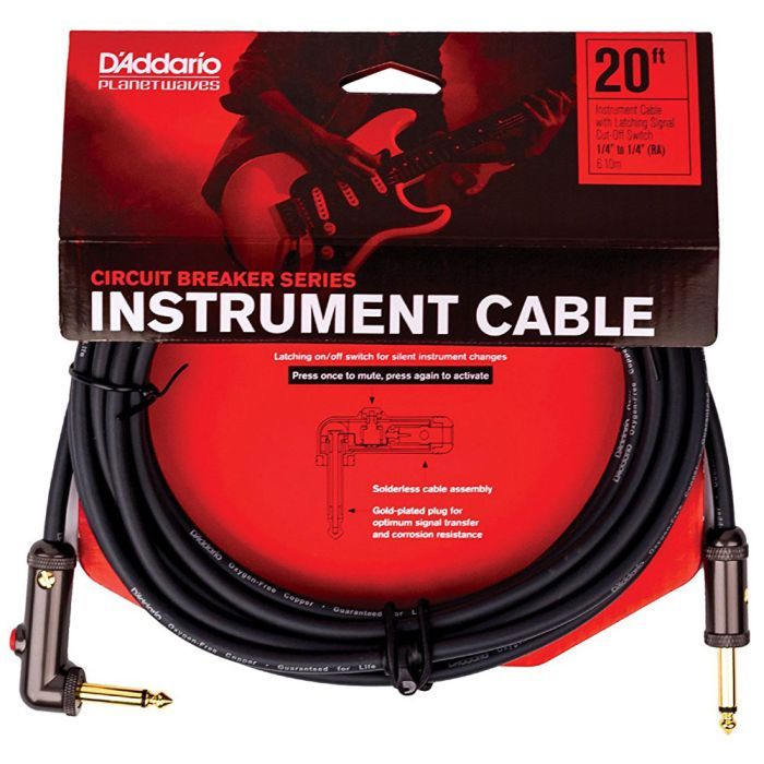 Инструментальный кабель D'Addario Curcuit Breaker Latching Switch 3m (PW-AGLRA-10)