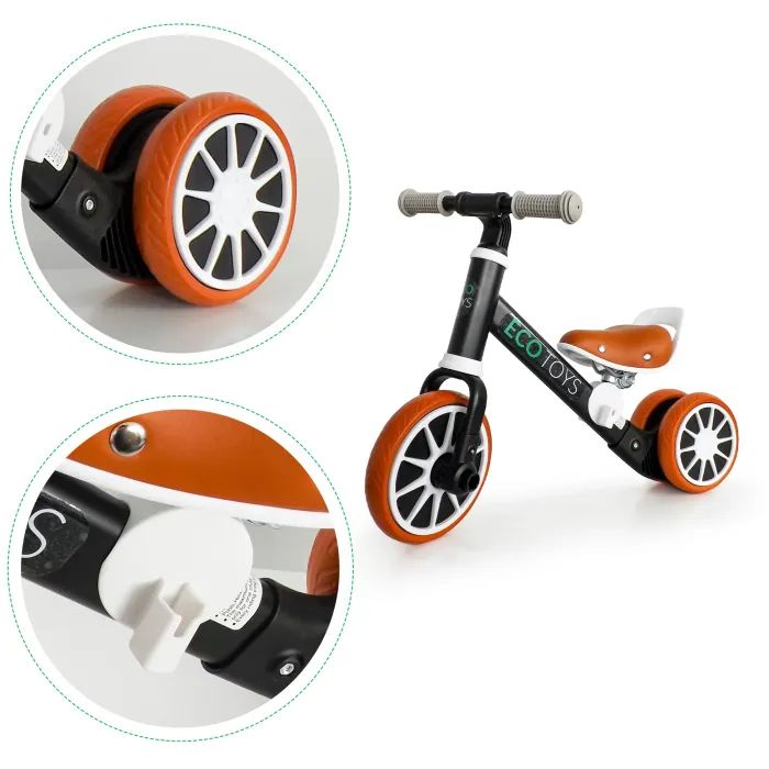 Беговел Ecotoys Велосипед 2 в 1 Energy black (LC-V1307 BLACK) изображение 8