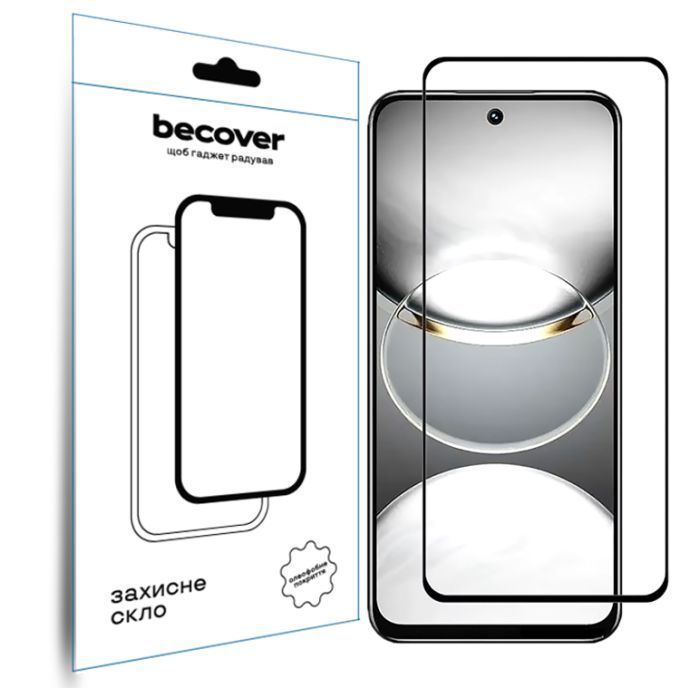 Скло захисне BeCover Tecno Spark 30 (KL6) Black (712500)