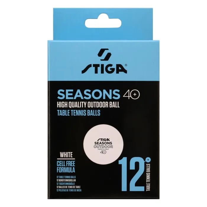 М'ячик для настільного теніса Stiga Seasons White 12 шт (1110-2810-12) (931162) зображення 2