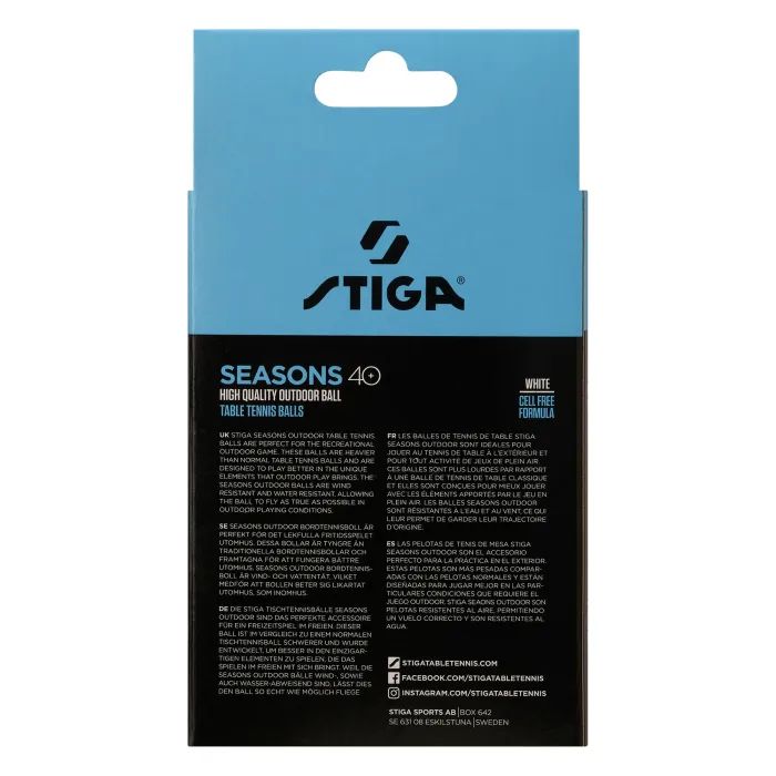 М'ячик для настільного теніса Stiga Seasons White 12 шт (1110-2810-12) (931162) зображення 4