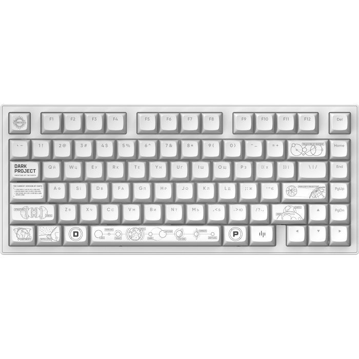 Клавиатура Dark Project ALU81 Terra Nova PBT RGB Mech G3MS Moonstone Black (DPKB_NOVA_81_ANSI_BLACK_UA) изображение 3