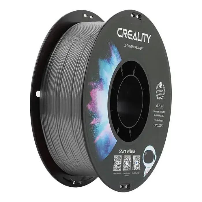 Пластик для 3D-принтера Creality PETG 1.75мм, transparent, 1кг (3301030037)