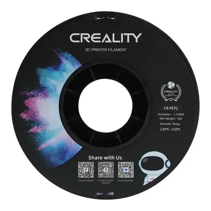 Пластик для 3D-принтера Creality PETG 1.75мм, transparent, 1кг (3301030037) зображення 4
