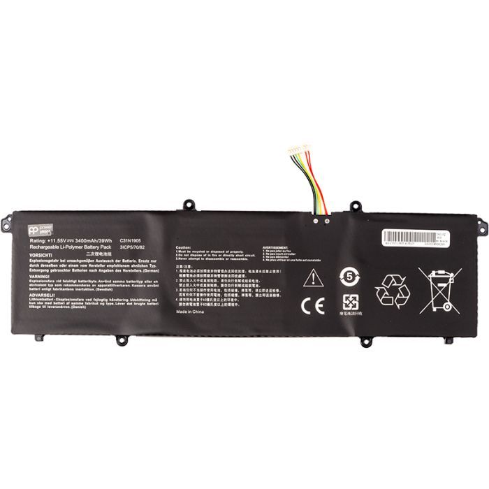 Аккумулятор для ноутбука ASUS VivoBook S13 (C31N1905) 11.55V 3400mAh PowerPlant (NB432011)