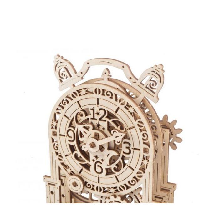 Конструктор Ugears механический 3D Винтажный будильник (70163) изображение 12