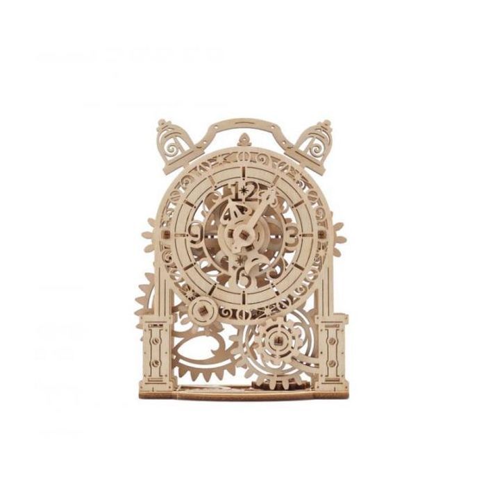 Конструктор Ugears механический 3D Винтажный будильник (70163) изображение 2