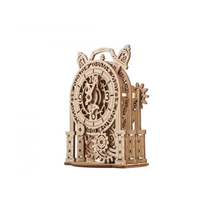 Конструктор Ugears механический 3D Винтажный будильник (70163) изображение 4