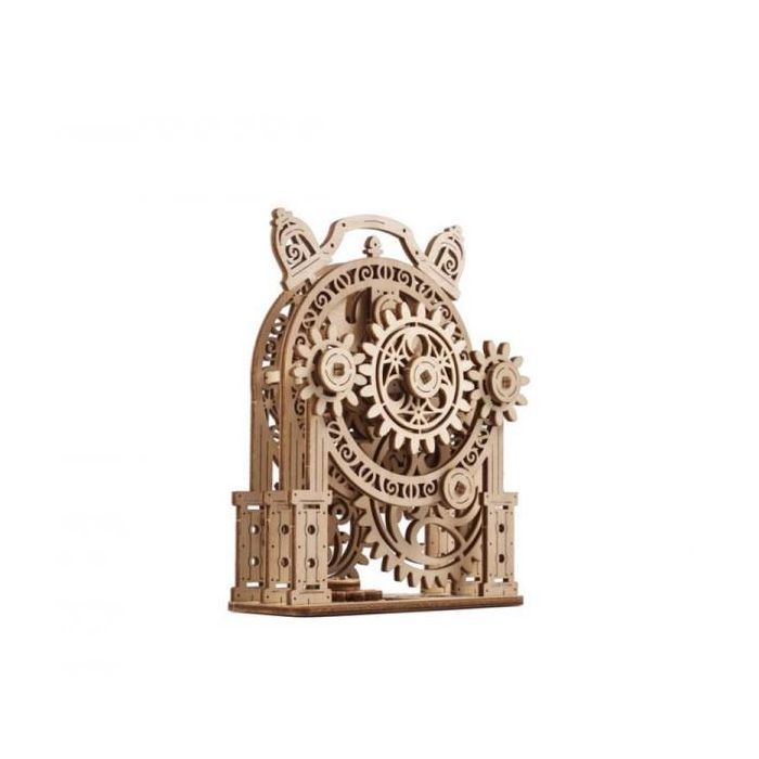 Конструктор Ugears механический 3D Винтажный будильник (70163) изображение 6