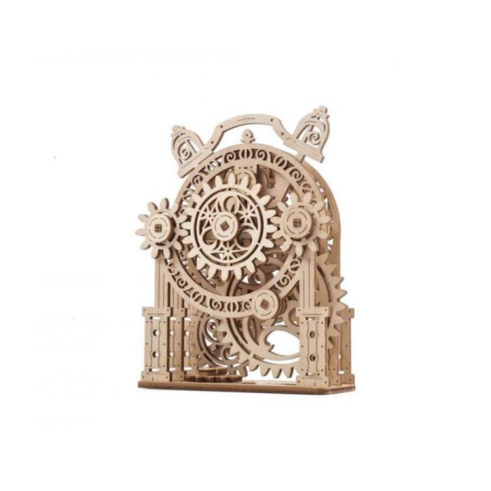 Конструктор Ugears механический 3D Винтажный будильник (70163) изображение 8
