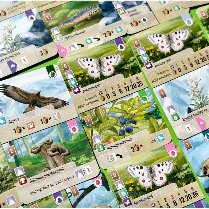 Настільна гра Lord of Boards Лісова метушня. Альпи (Forest Shuffle: Alpine Expansion) (укр.) доповнення (LOB2405UA) зображення 5