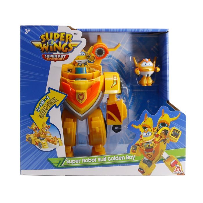 Ігровий набір Super Wings Super Robot Suit Золотий Хлопчик (Golden Boy) (EU770352) зображення 3