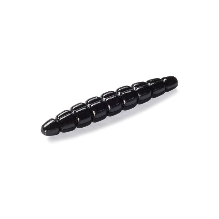 Силикон рыболовный FishUP Morio 1.2" 101 - Black, cheese taste (12шт/уп) (1864.03.40)