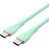 Дата кабель USB-C to USB-C 1.5m 100W Silicone Light Green Vention (TAWGG) изображение 2