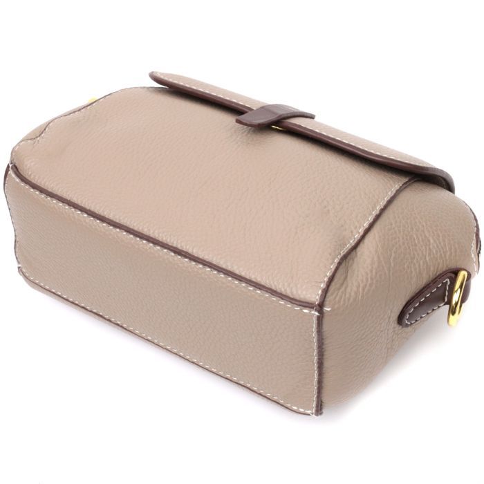 Сумка Vintage З натуральної шкіри Бежева (22267) зображення 5