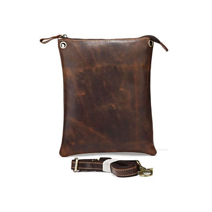 Сумка Vintage Шкіряна Коричнева (14061) зображення 2