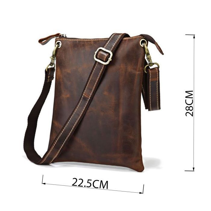 Сумка Vintage Шкіряна Коричнева (14061) зображення 3