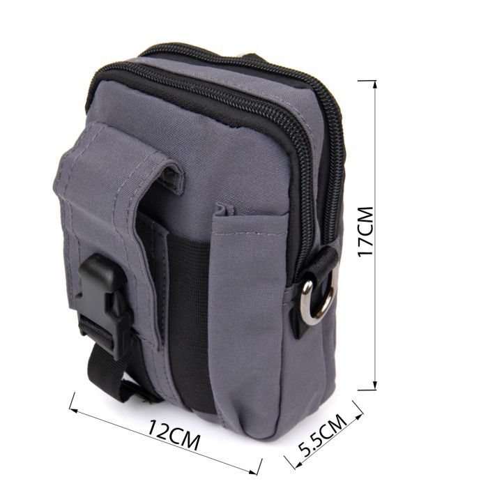 Сумка Vintage На пояс нейлон Красная (20647) изображение 3