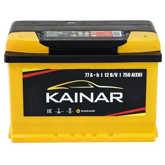 Акумулятор автомобільний KAINAR STANDART 77Ah Ев (-/+) (750EN) (077 260)