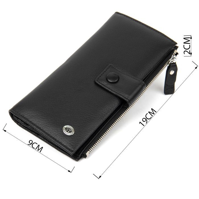 Гаманець ST Leather Чорний (19373) зображення 3